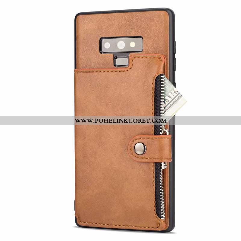 Kuori, Kuoret Samsung Galaxy Note 9 Persoonallisuus Luova Salkku Kuori Murtumaton Ruskea