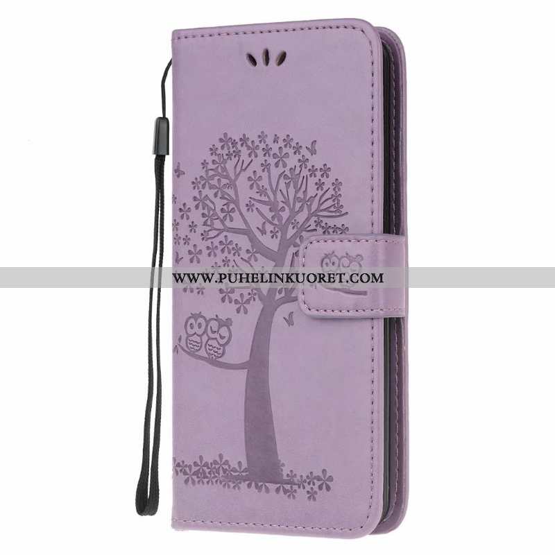 Kuori, Kuoret Samsung Galaxy Note20 Nahkakuori Pehmeä Neste Kuori Tähti Violetti