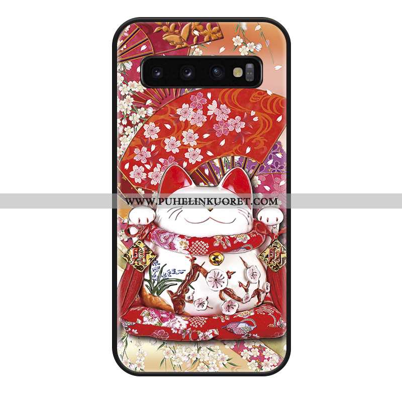 Kuori, Kuoret Samsung Galaxy S10+ Silikoni Suojaus Luova Ripustettavat Koristeet Suuntaus Pinkki