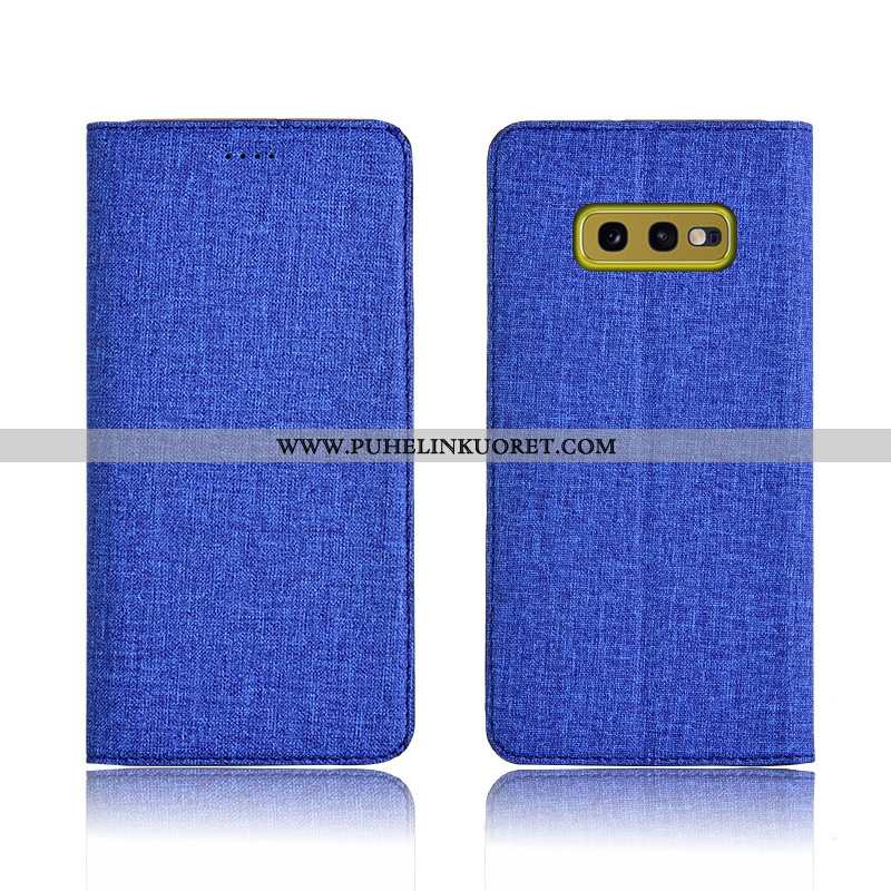 Kotelo, Kuori Samsung Galaxy S10e Pehmeä Neste Suojaus Murtumaton All Inclusive Puhelimen Sininen