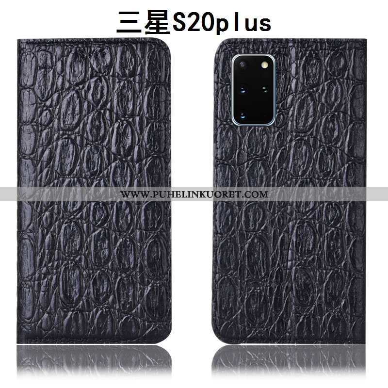 Kuoret, Kotelo Samsung Galaxy S20+ Aito Nahka Suojaus Puhelimen Kuori Viini Punainen Viininpunainen
