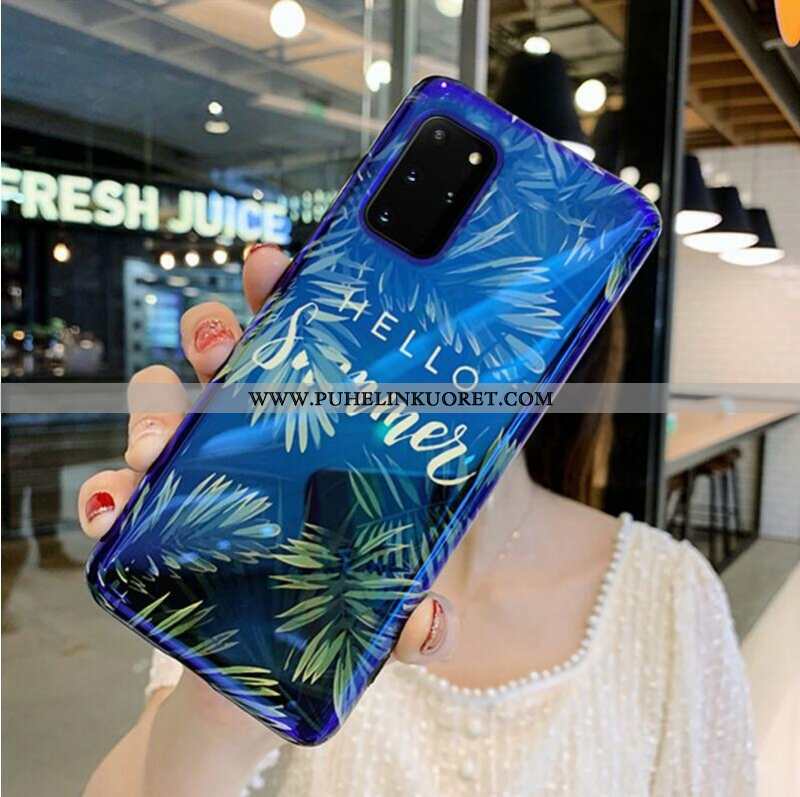 Kuori, Kuoret Samsung Galaxy S20+ Silikoni Ylellisyys Net Red All Inclusive Suuntaus Sininen
