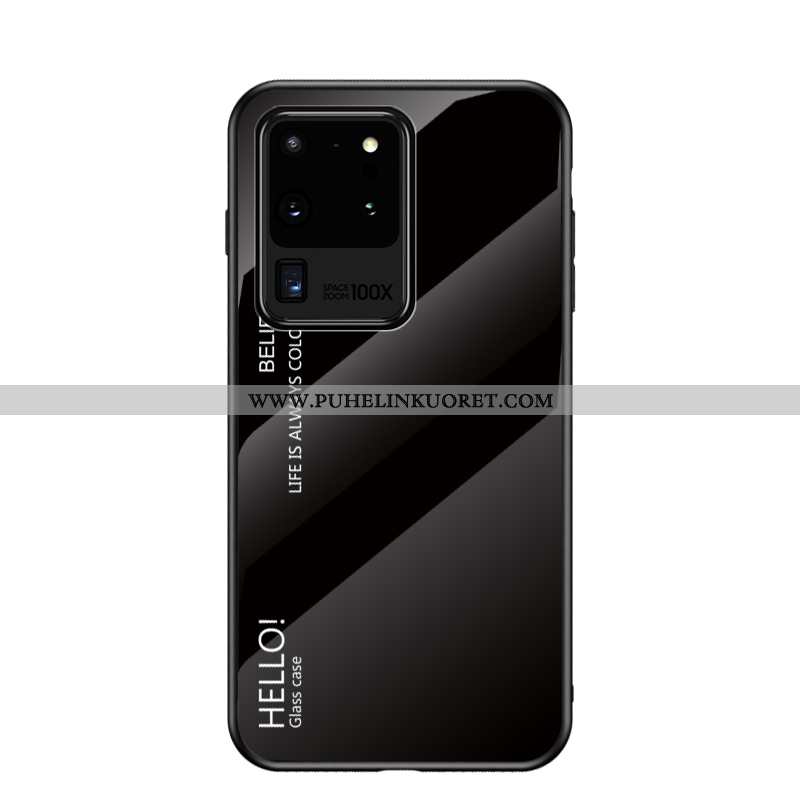 Kuori, Kuoret Samsung Galaxy S20 Ultra Tila Suuntaus All Inclusive Musta Yksinkertainen Mustat