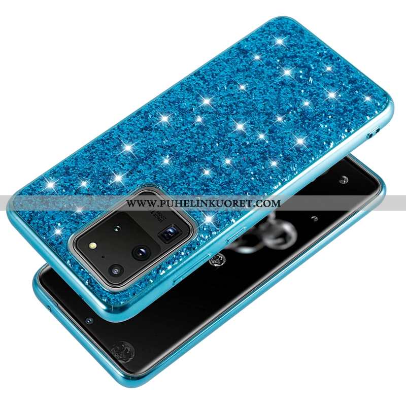 Kuoret, Kotelo Samsung Galaxy S20 Ultra Valo Silikoni Sininen Suuntaus Puhelimen