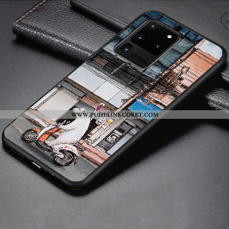 Kotelo, Kuori Samsung Galaxy S20 Ultra Suuntaus Pehmeä Neste Tähti Violetti Silikoni