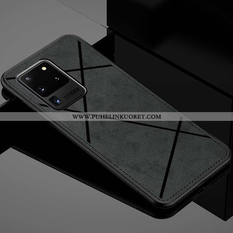 Kuoret, Kotelo Samsung Galaxy S20 Ultra Ultra Pehmeä Neste Puhelimen Yksinkertainen Musta Mustat