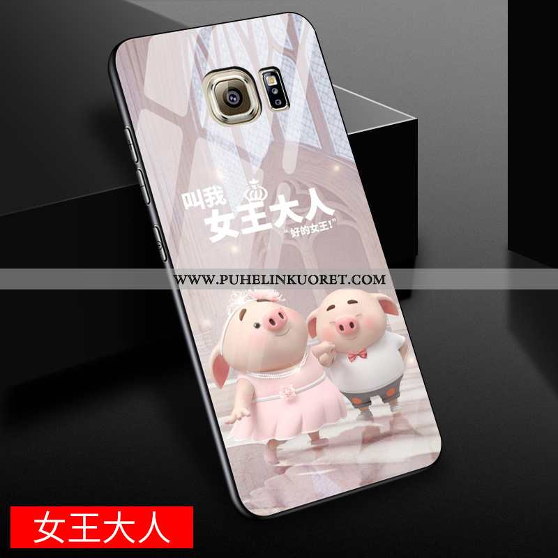 Kotelo, Kuori Samsung Galaxy S6 Edge Ihana Näytönsuojus Keltainen Puhelimen Lasi Keltaiset