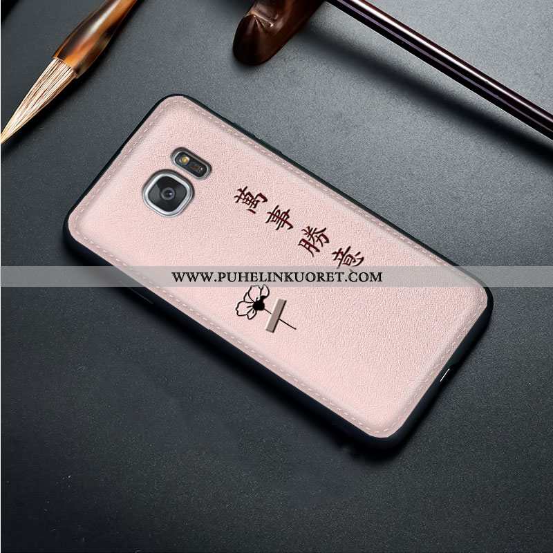 Kuori, Kuoret Samsung Galaxy S7 Luova Kohokuviointi Yksinkertainen Sininen Valo
