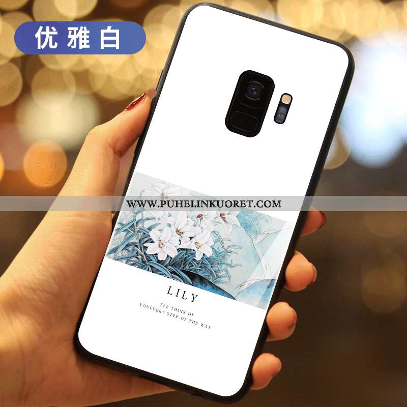 Kuori, Kuoret Samsung Galaxy S9 Lasi Luova Vihreä Tähti Yksinkertainen