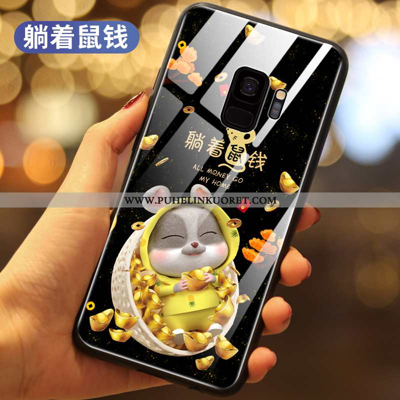 Kotelo, Kuori Samsung Galaxy S9 Lasi Suojaus Kotelo Tähti Murtumaton Mustat