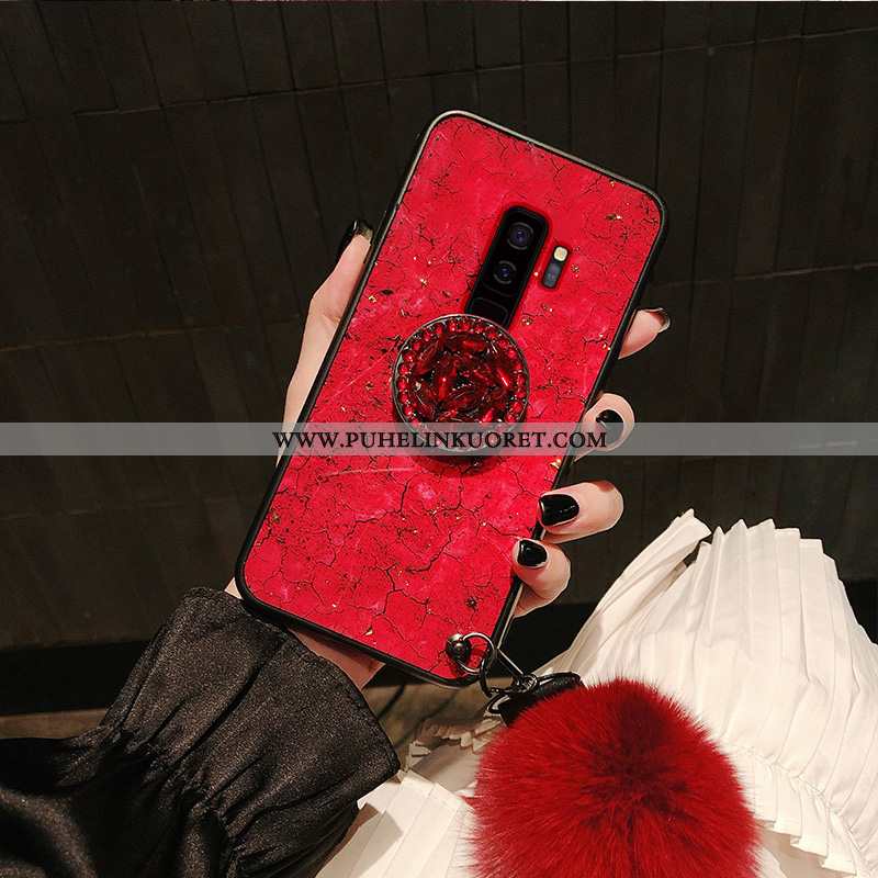 Kuoret, Kotelo Samsung Galaxy S9+ Tila Kukkakuvio Kuori Puhelimen Violetti