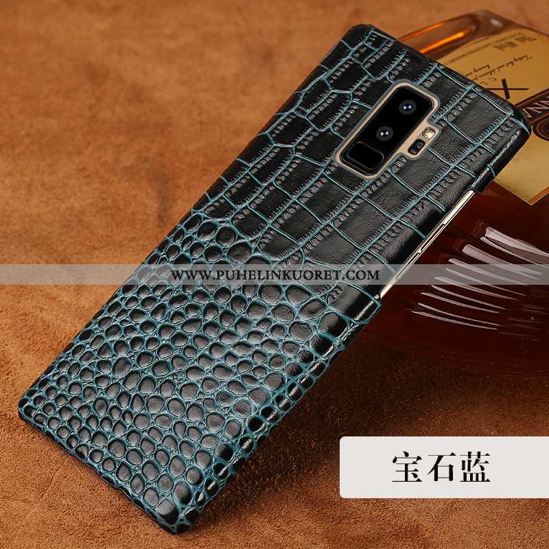 Kotelo, Kuori Samsung Galaxy S9+ Aito Nahka Nahka Tähti Puhelimen All Inclusive Punainen