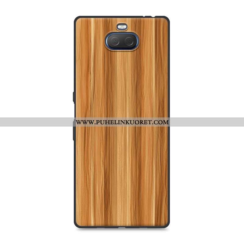 Kuoret, Kotelo Sony Xperia 10 Plus Silikoni Suojaus Puhelimen Puu Valkoinen