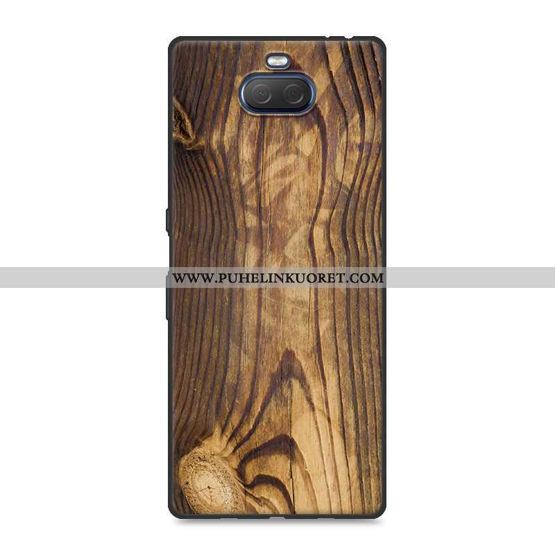 Kuoret, Kotelo Sony Xperia 10 Plus Silikoni Suojaus Puhelimen Puu Valkoinen