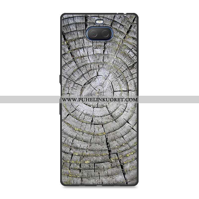 Kuoret, Kotelo Sony Xperia 10 Plus Silikoni Suojaus Puhelimen Puu Valkoinen