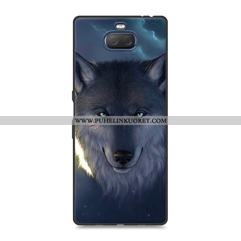 Kotelo, Kuori Sony Xperia 10 Plus Sarjakuva Ihana Murtumaton Sininen Suuntaus
