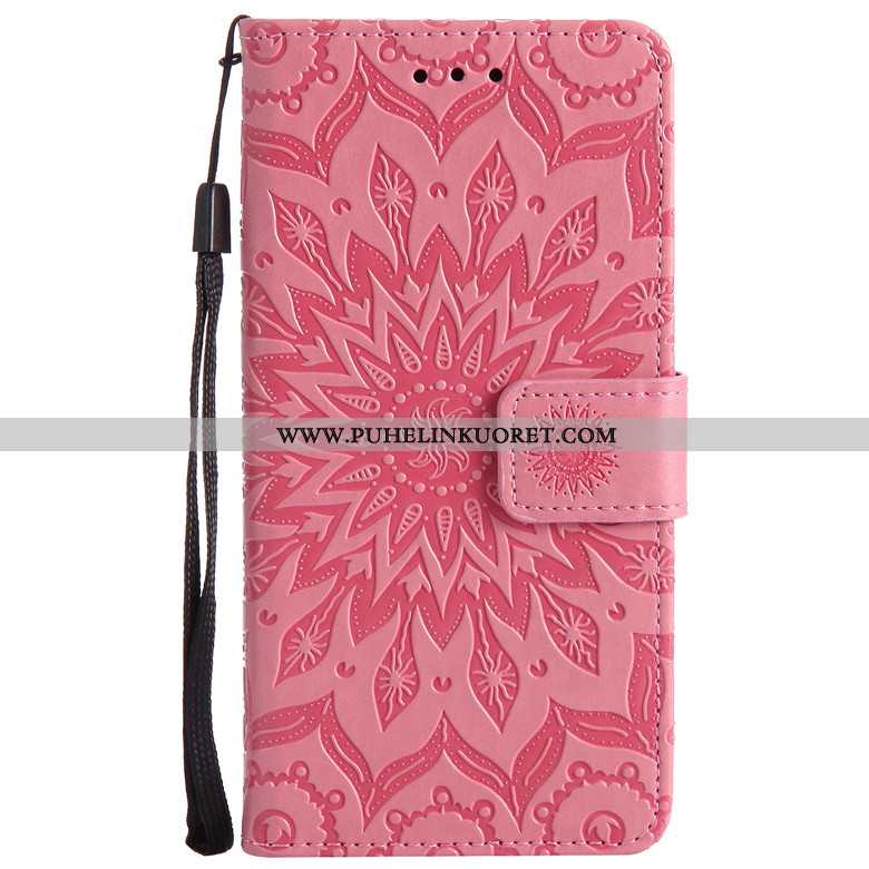 Kuori, Kuoret Sony Xperia Xa1 Nahkakuori Salkku Jauhe Kuori Suojaus Pinkki