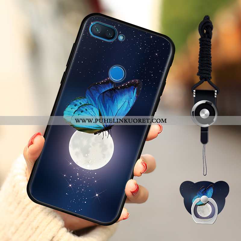 Kotelo, Kuori Xiaomi Mi 8 Lite Pesty Suede Sarjakuva All Inclusive Puhelimen Nuoret Pinkki