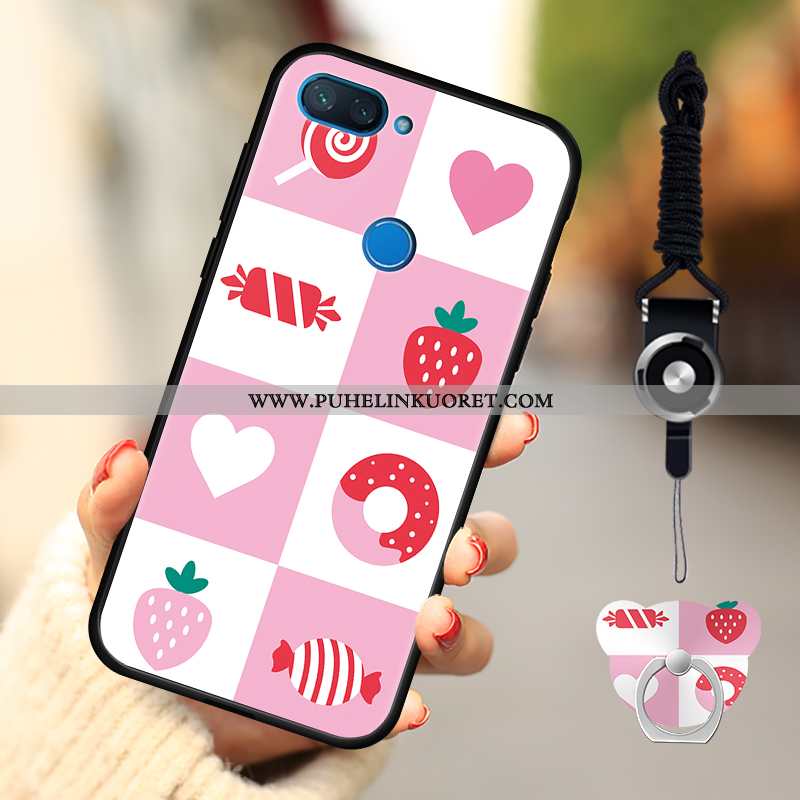 Kotelo, Kuori Xiaomi Mi 8 Lite Pesty Suede Sarjakuva All Inclusive Puhelimen Nuoret Pinkki