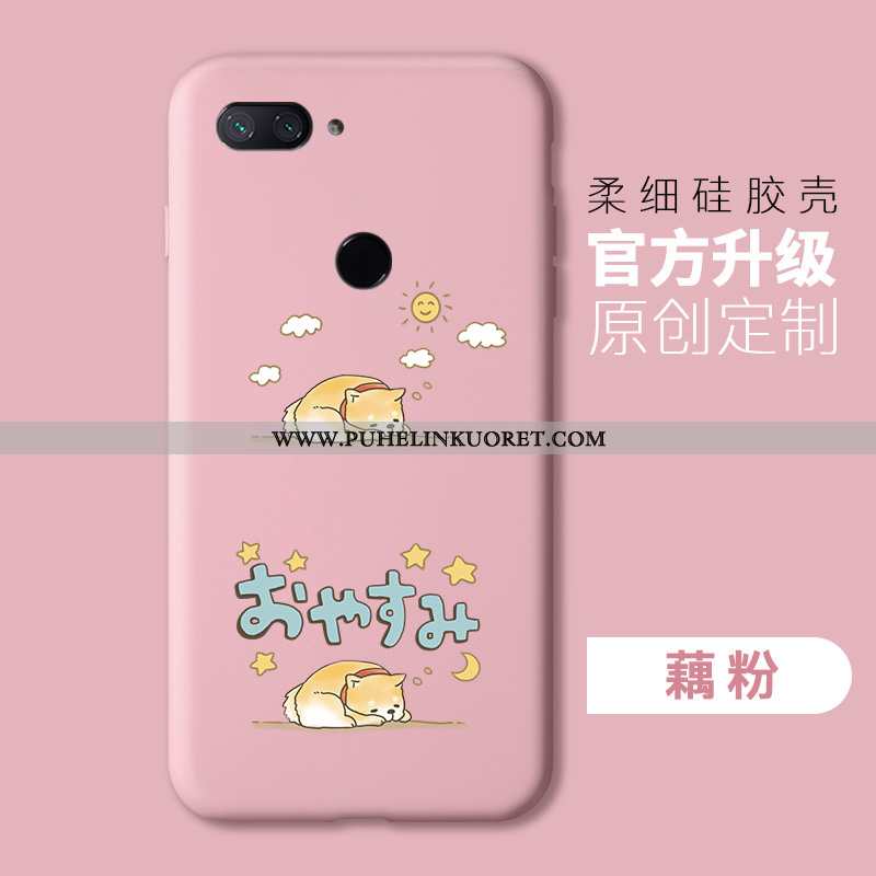 Kuoret, Kotelo Xiaomi Mi 8 Lite Silikoni Suojaus Tila Suuntaus Pehmeä Neste Pinkki