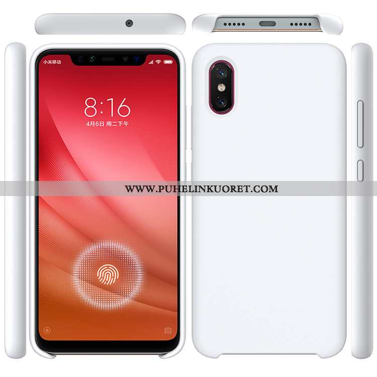 Kuori, Kuoret Xiaomi Mi 8 Pro Silikoni Kukkakuvio Murtumaton Pieni Kuori Violetti