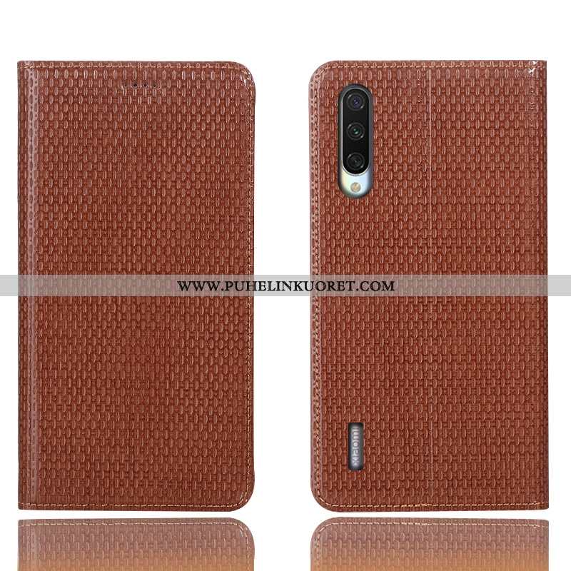Kotelo, Kuori Xiaomi Mi 9 Lite Suojaus Nahkakuori Puhelimen Nuoret Ruskea