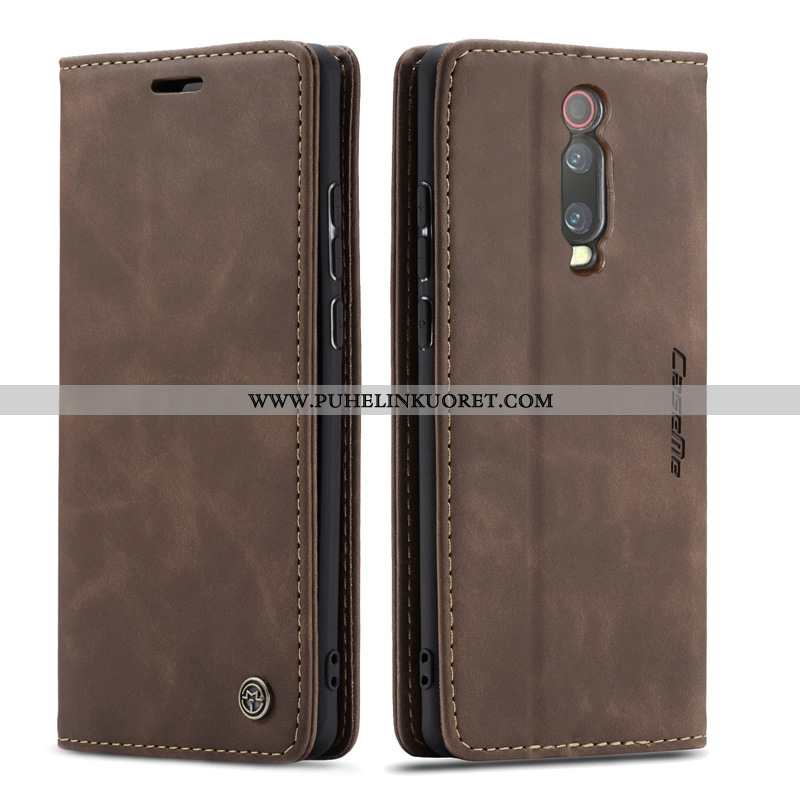 Kotelo, Kuori Xiaomi Mi 9t Nahkakuori Kuoret Pieni Viini Punainen Viininpunainen