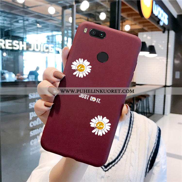 Kuori, Kuoret Xiaomi Mi A1 Suojaus Persoonallisuus Luova Hemming Silikoni Viininpunainen
