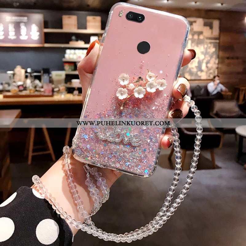 Kuori, Kuoret Xiaomi Mi A1 Kristalli Ripustettavat Koristeet Jauhe Kuori Tähtitaivas Pinkki