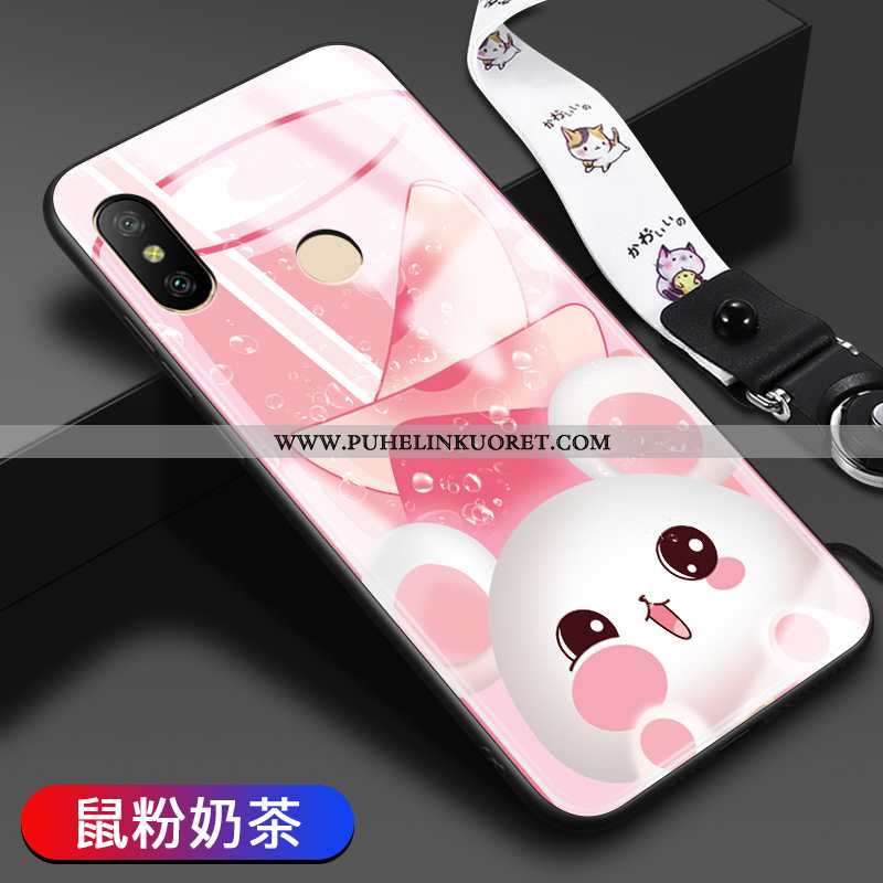 Kuori, Kuoret Xiaomi Mi A2 Lite Suuntaus Pehmeä Neste Suojaus Kova Kuori Pinkki