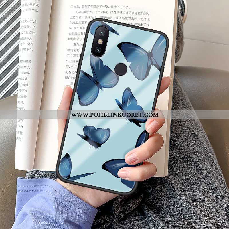 Kuoret, Kotelo Xiaomi Mi Max 3 Lasi Persoonallisuus Silikoni Pehmeä Neste Suuntaus Vihreä