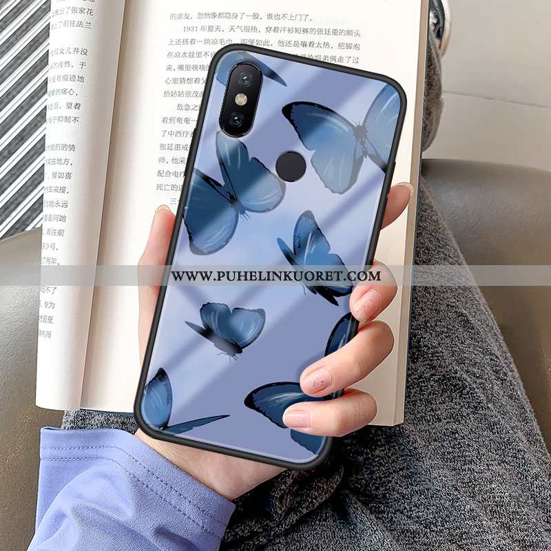 Kuoret, Kotelo Xiaomi Mi Max 3 Lasi Persoonallisuus Silikoni Pehmeä Neste Suuntaus Vihreä