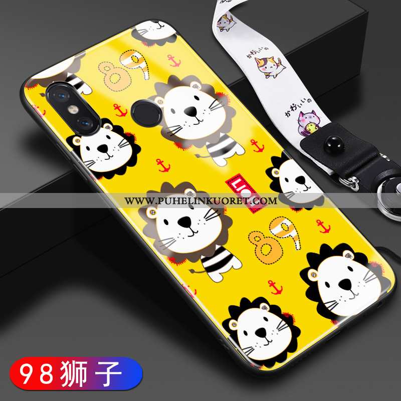 Kuori, Kuoret Xiaomi Mi Mix 2s Lasi Persoonallisuus Pieni Puhelimen Suuntaus Keltaiset