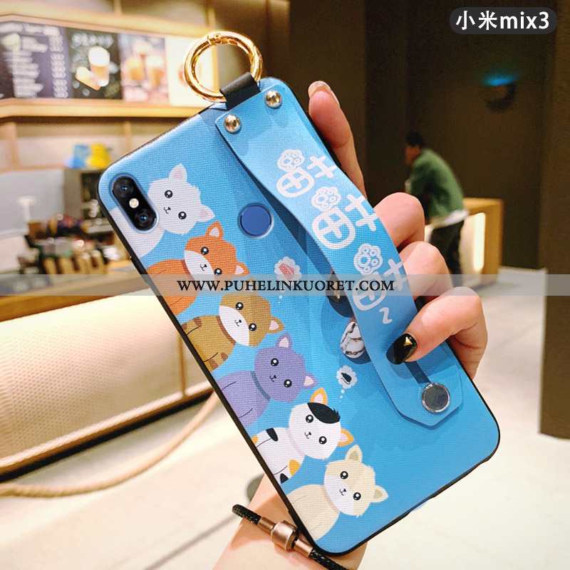 Kuoret, Kotelo Xiaomi Mi Mix 3 Valo Silikoni Suuntaus Murtumaton Ihana Sininen