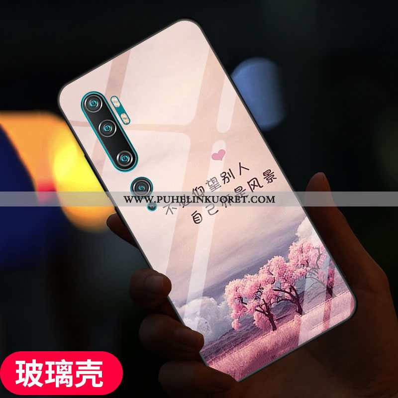 Kotelo, Kuori Xiaomi Mi Note 10 Pehmeä Neste Suojaus Kotelo Lasi Suuntaus Sininen