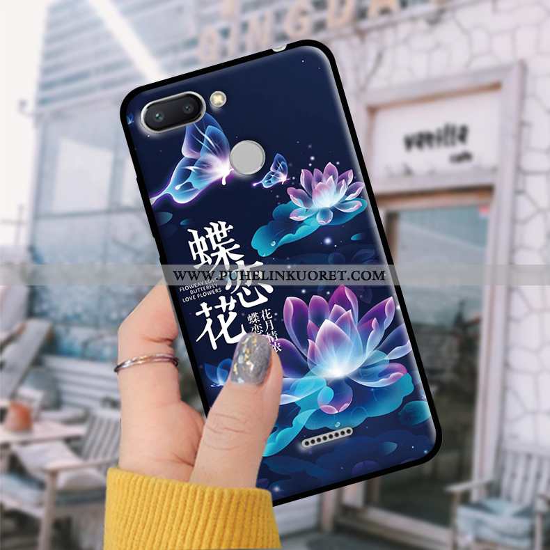Kotelo, Kuori Xiaomi Redmi 6 Suuntaus Pehmeä Neste Kotelo Suojaus Sininen