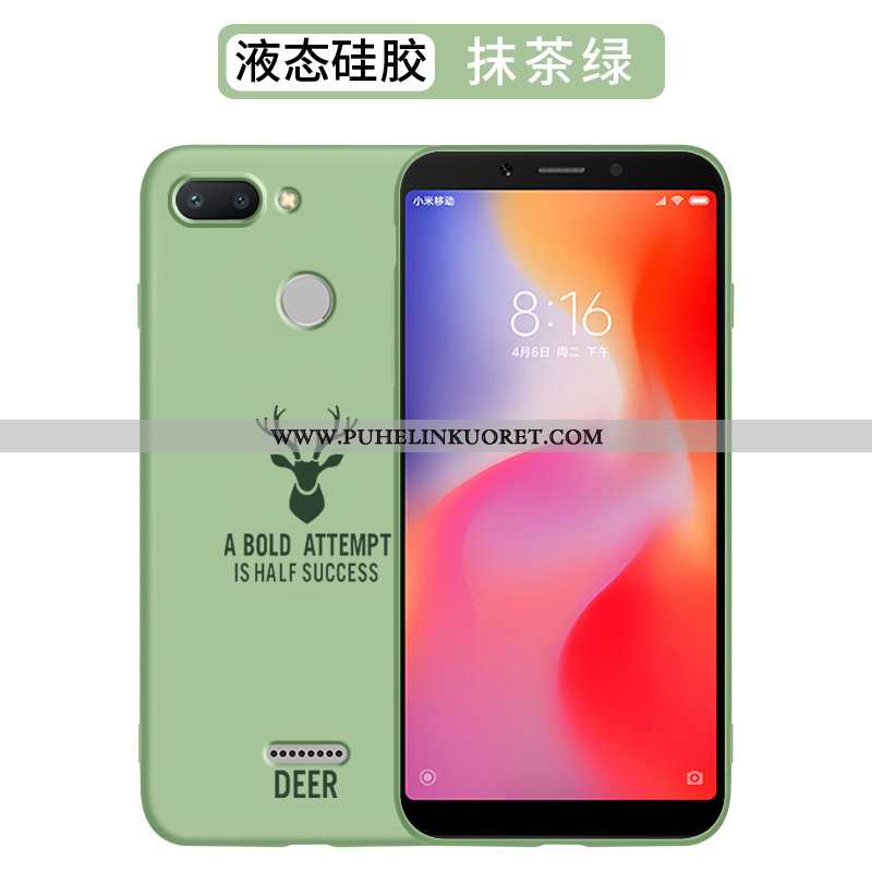 Kuori, Kuoret Xiaomi Redmi 6 Suojaus Tila Murtumaton Luova Persoonallisuus Punainen