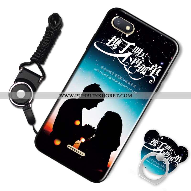 Kuoret, Kotelo Xiaomi Redmi 6a Pesty Suede Persoonallisuus Murtumaton Kuori Pieni Sininen
