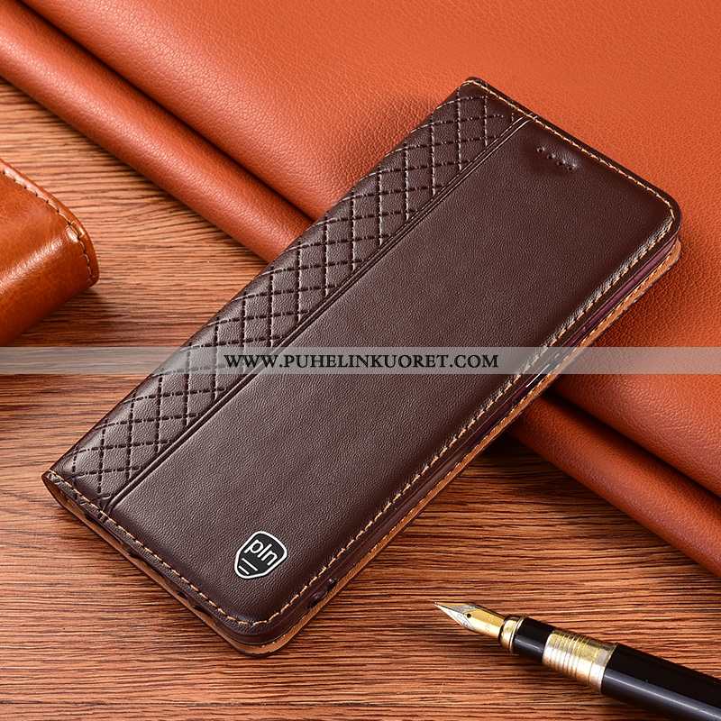 Kuoret, Kotelo Xiaomi Redmi 9a Aito Nahka Suojaus Kuori Kuoret Punainen