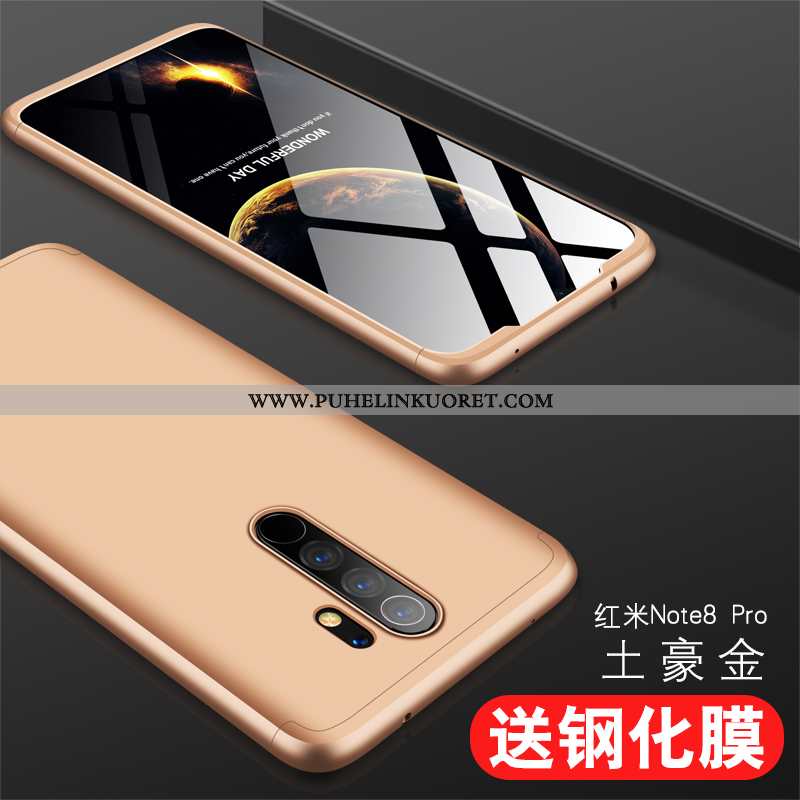 Kuoret, Kotelo Xiaomi Redmi Note 8 Pro Tila Näytönsuojus Karkaisu Sininen All Inclusive