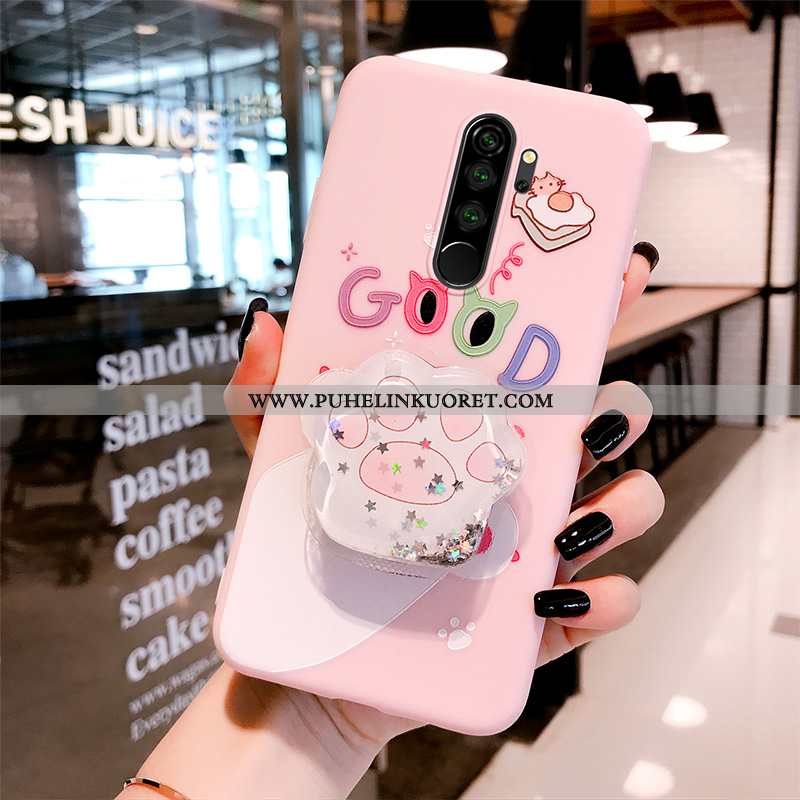 Kuori, Kuoret Xiaomi Redmi Note 8 Pro Silikoni Suojaus Pehmeä Neste Net Red Persoonallisuus Pinkki