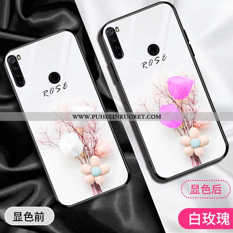 Kuoret, Kotelo Xiaomi Redmi Note 8t Ihana Suuntaus Lasi Net Red Peili Valkoinen