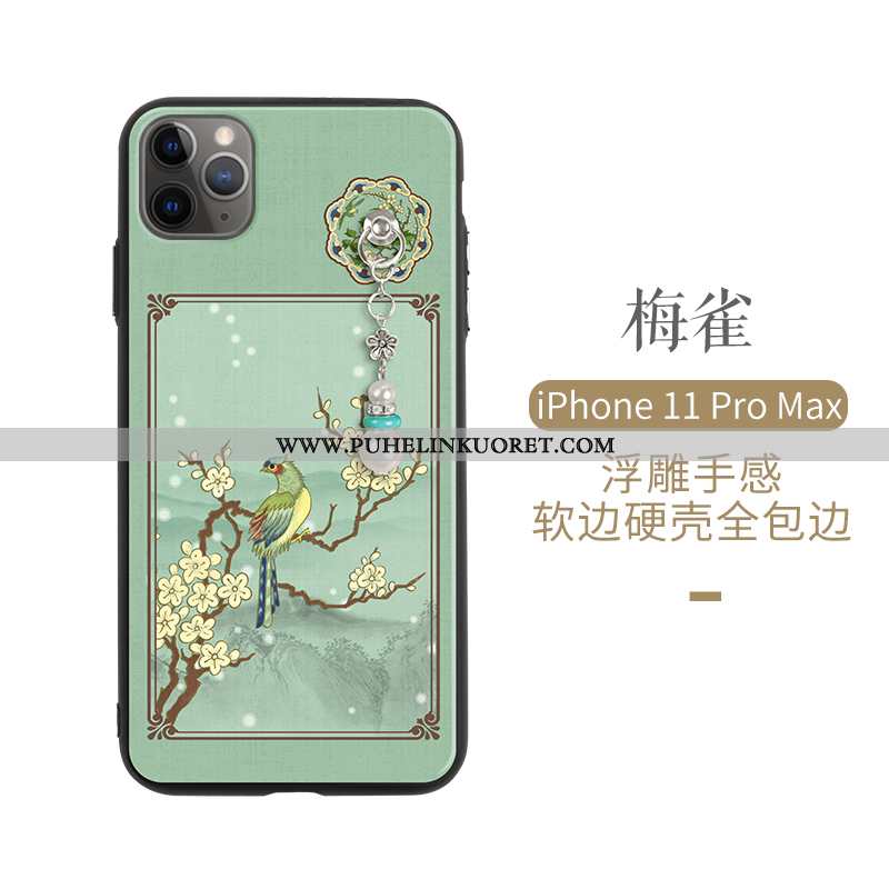 Kotelo, Kuori iPhone 11 Pro Suojaus Persoonallisuus Tuuli All Inclusive Suuntaus Vihreä