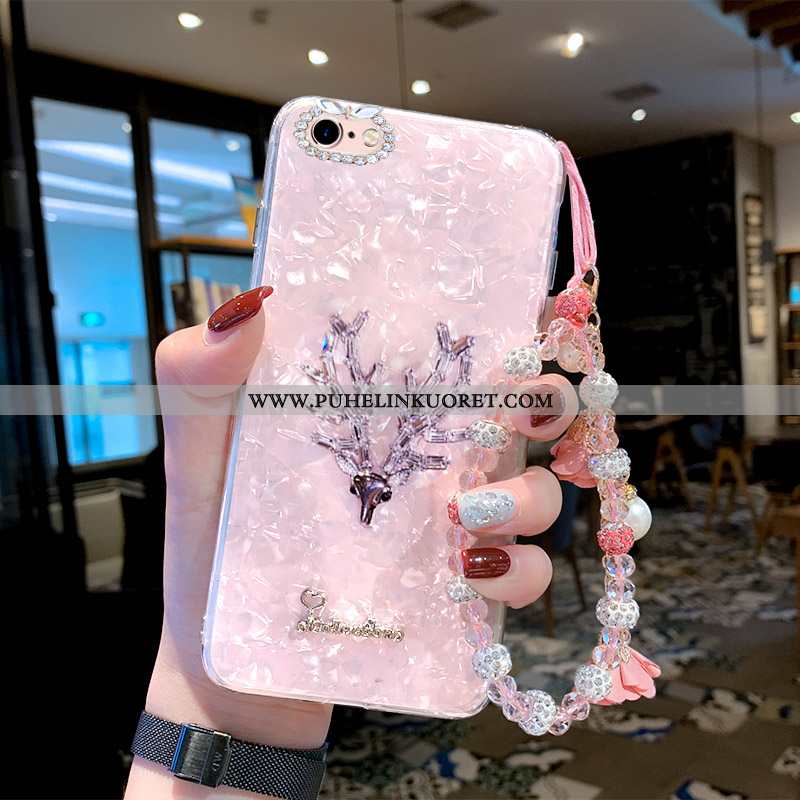 Kuori, Kuoret iPhone 6/6s Plus Pehmeä Neste Strassi Puhelimen Väri Murtumaton Pinkki
