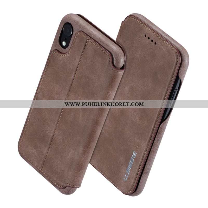 Kotelo, Kuori iPhone Xr Nahkakuori Nahka Punainen Simpukka