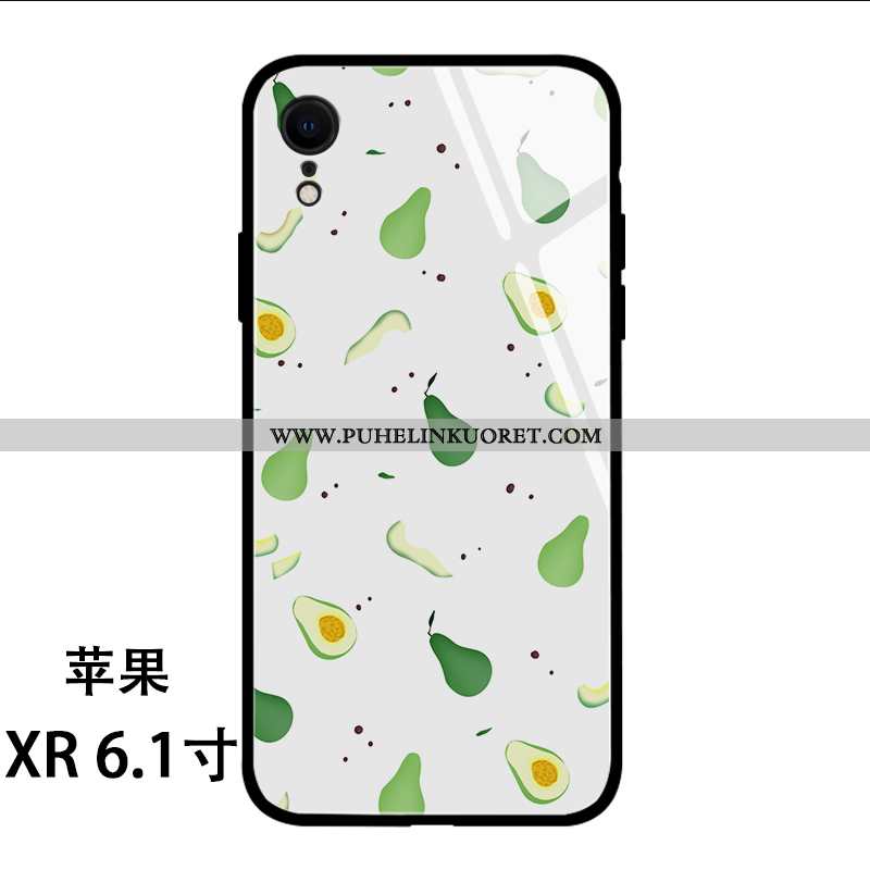 Kuoret, Kotelo iPhone Xr Pehmeä Neste Silikoni Suojaus Lasi All Inclusive Pinkki