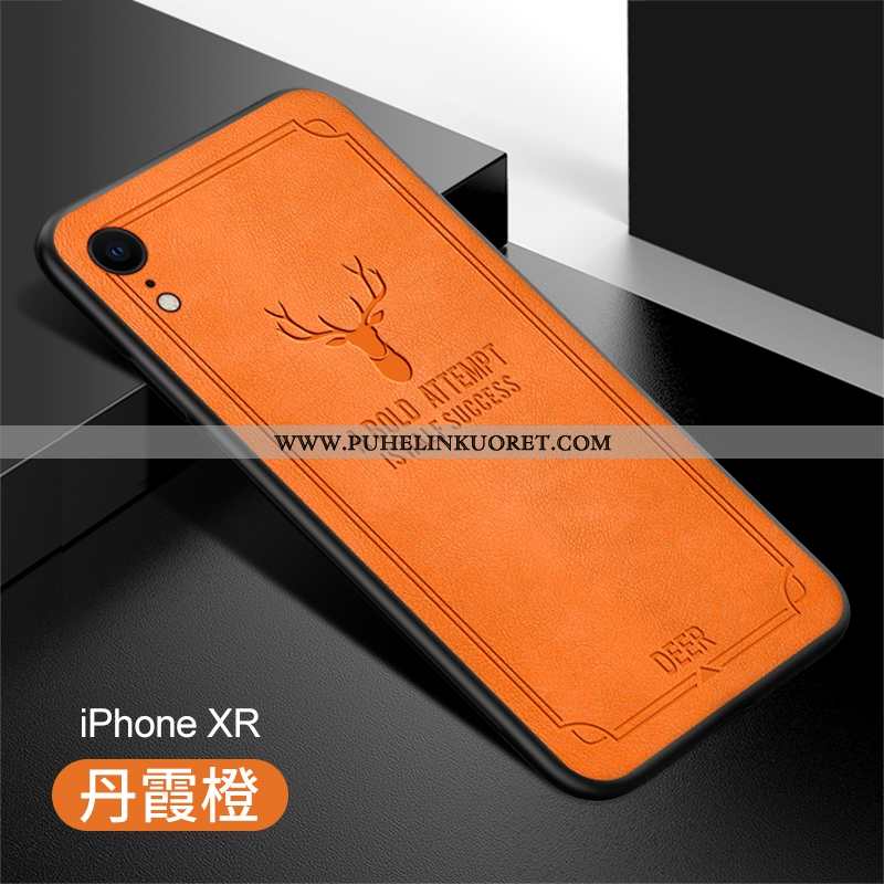Kuoret, Kotelo iPhone Xr Nahka Ultra Pehmeä Neste Suojauskuori Puhelimen Vihreä