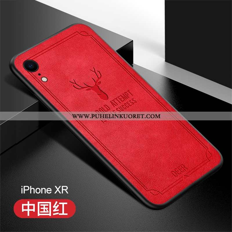 Kuoret, Kotelo iPhone Xr Nahka Ultra Pehmeä Neste Suojauskuori Puhelimen Vihreä