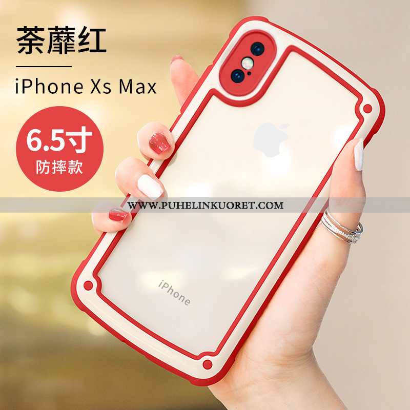 Kuoret, Kotelo iPhone Xs Max Persoonallisuus Luova Silikoni Pehmeä Neste Ihana Pinkki
