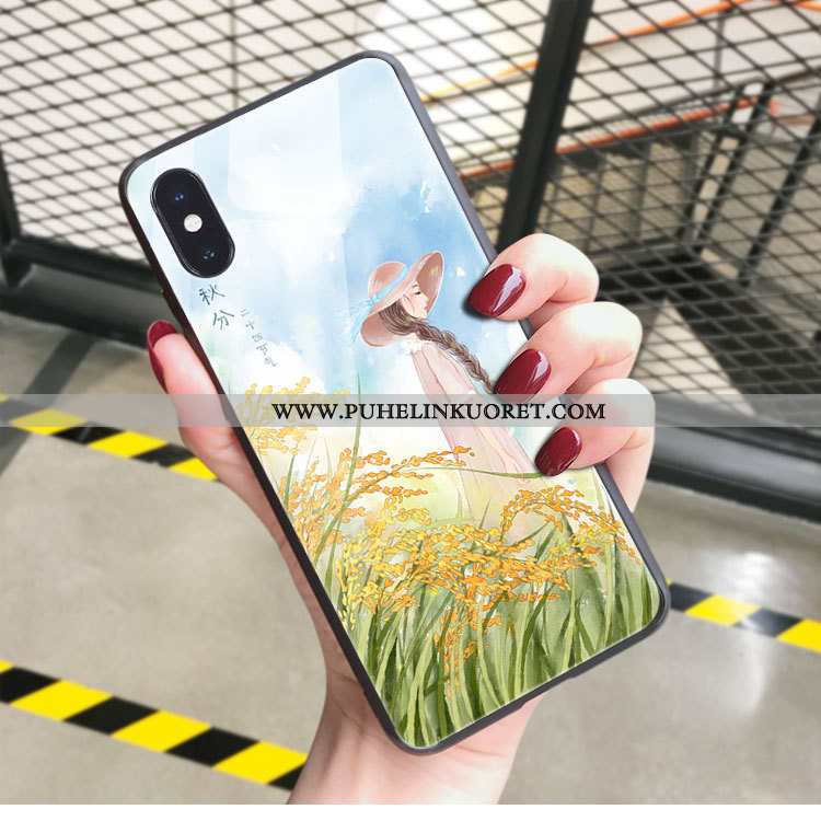 Kotelo, Kuori iPhone Xs Max Valo Lasi Persoonallisuus Ylellisyys Pinkki
